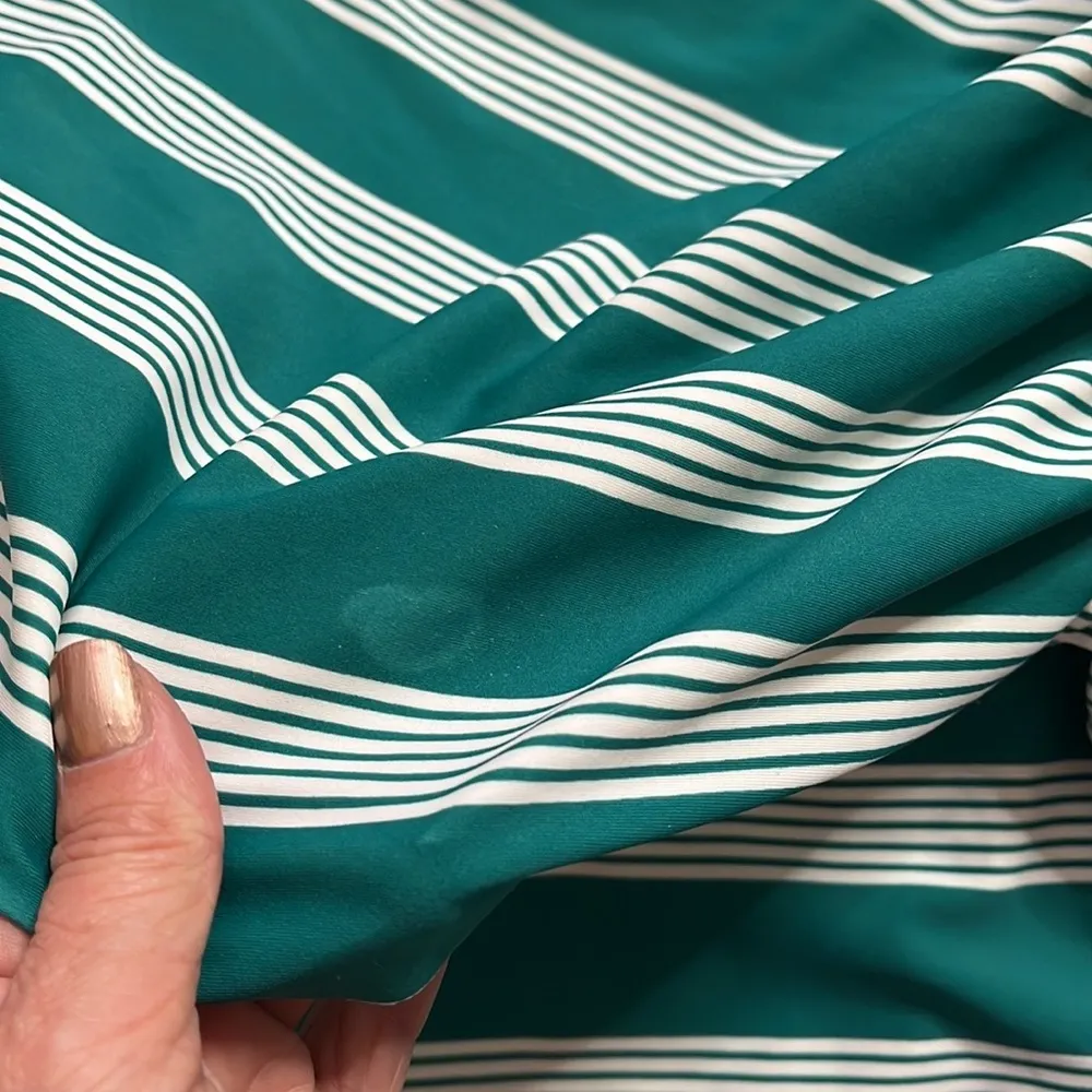 Terra & Sky Swimsuit One Piece Green White Striped 4X 28W 30W New - Image 7