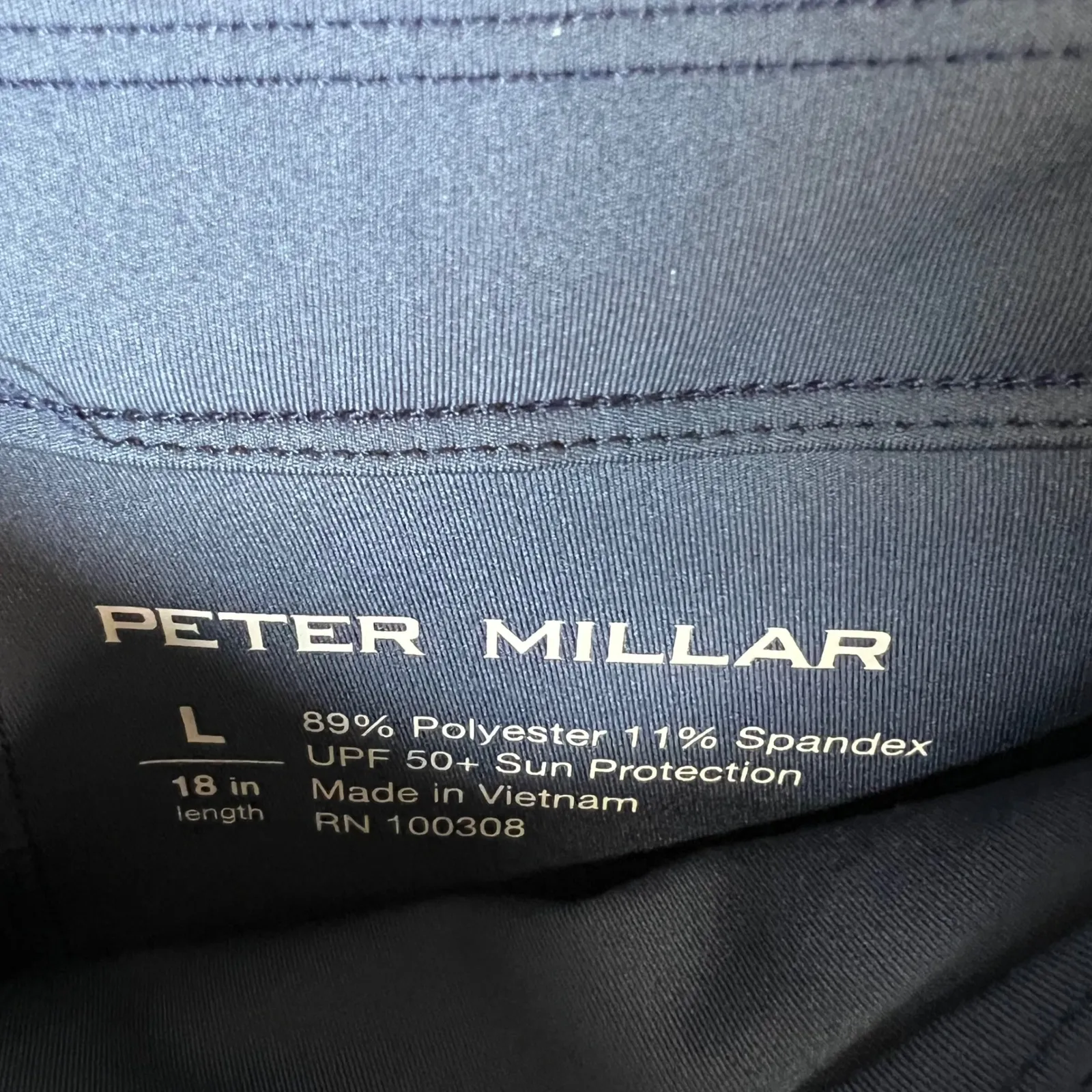 Peter Millar Womens Navy Blue Golf Skort Skirt UPF 50 Sun Protection Size L - Image 3