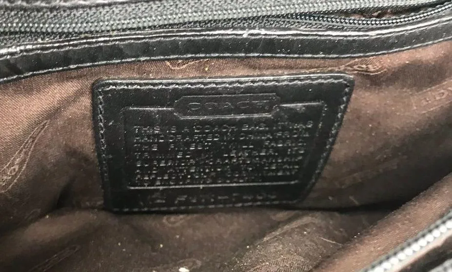 Coach Black Fabric Mini Purse - Image 7