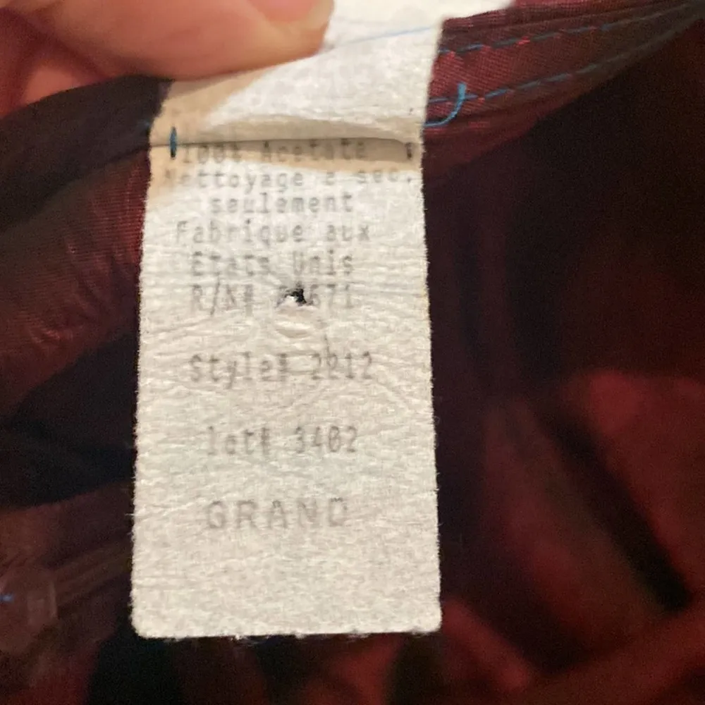 Vintage Y2K Crepe Iridescent Maxi Dress Maroon Black Sz Lg Acetate 90’s Metallic - Image 80