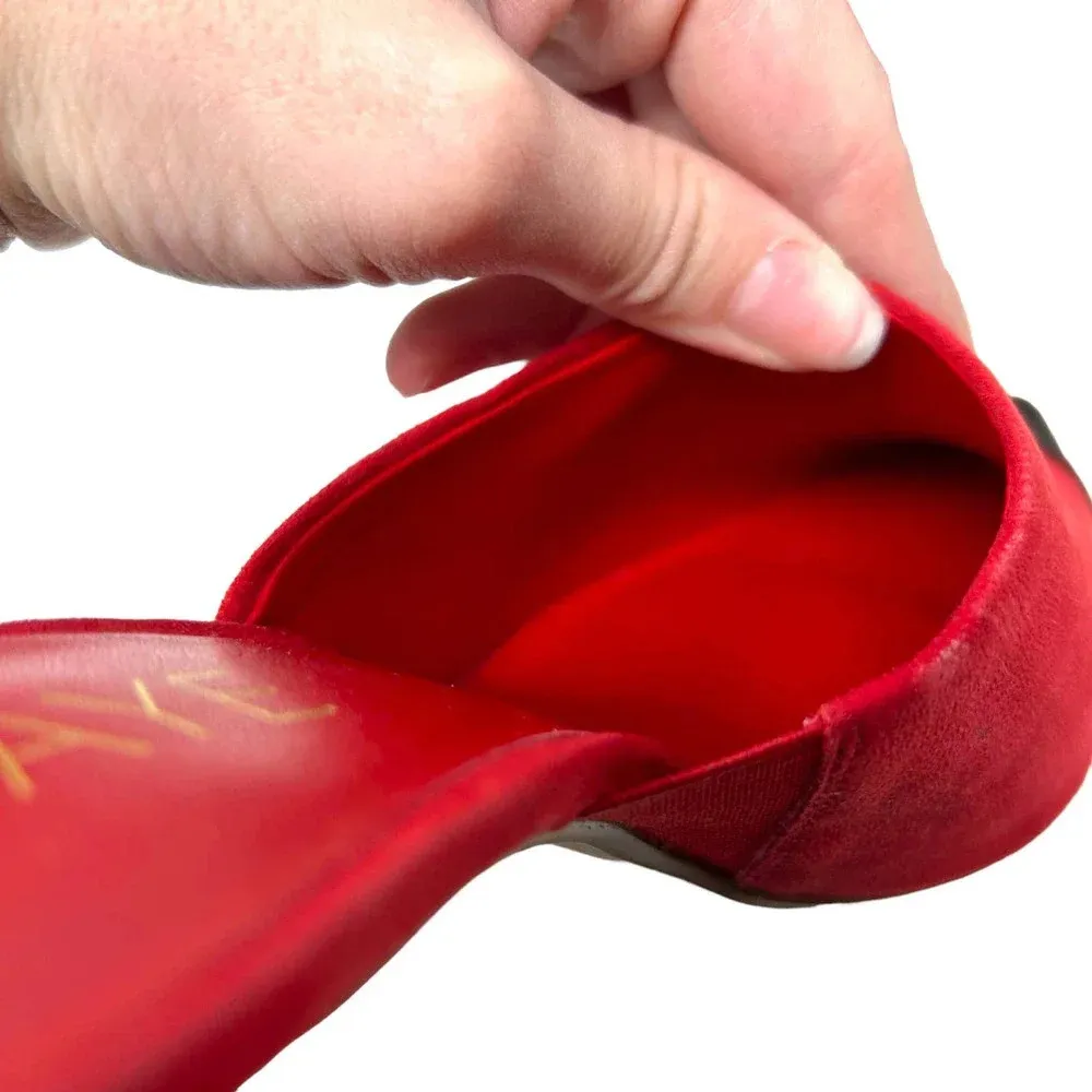 RAYE Phoebe‎ Mule in Red Colorblock Heels Size 7.5 - Image 6