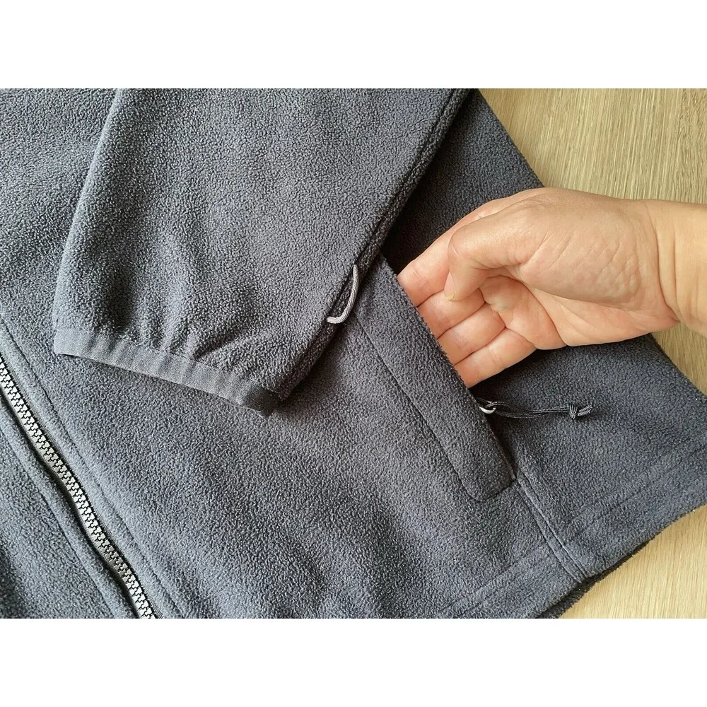 Columbia Women’s Jacket Fleece Full Zip Intercharge Zipped Pocket Black Size M - Image 8