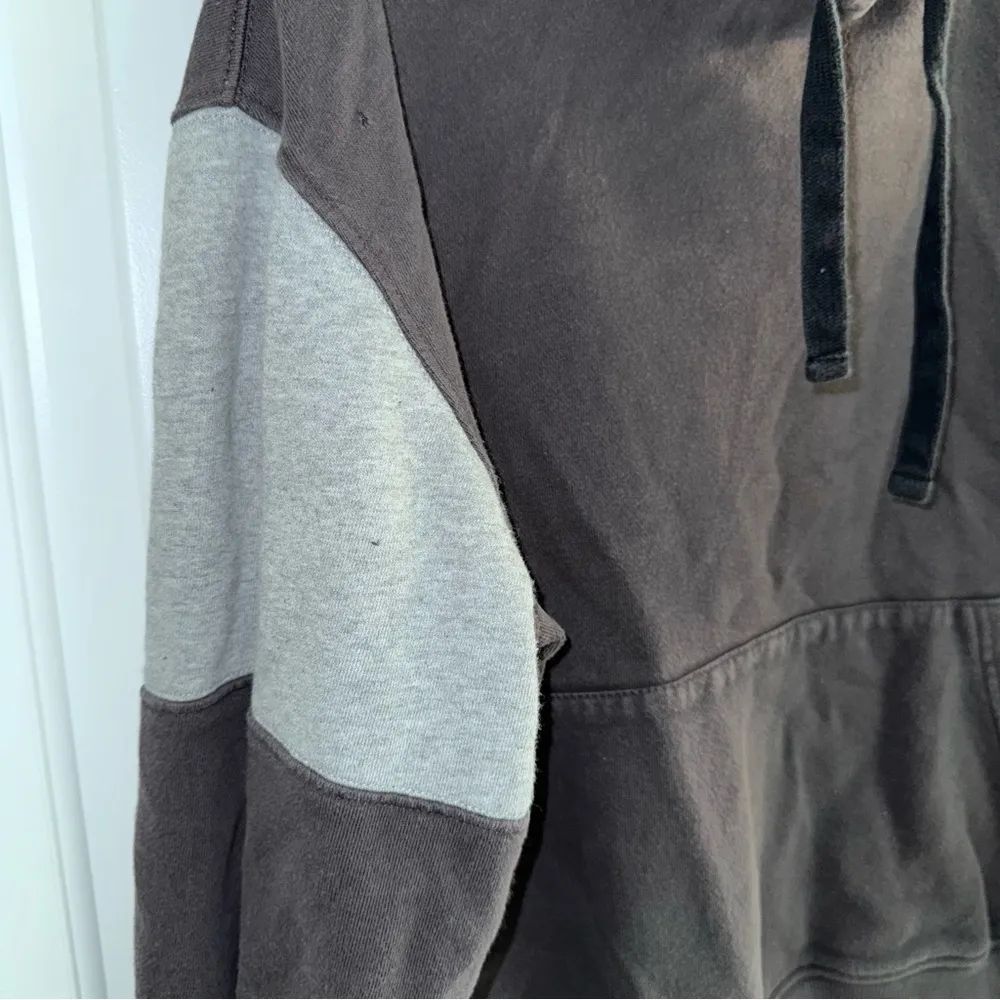 Bad Bulldog Vintage Hoodie Sweatshirt Gray No Bark No Bite Size Medium - Image 3