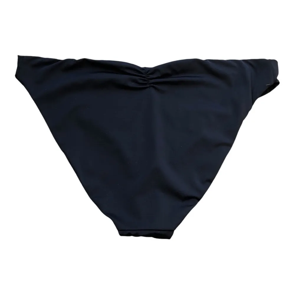 Andie NWT The Symi Sustainable High Leg Cut Low Rise Bikini Bottom Black XL - Image 7