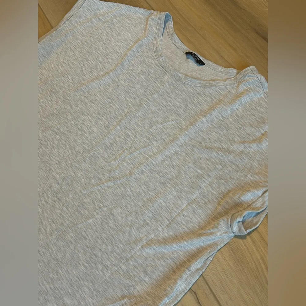 Lucky Brand Oversized Light Grey Tee - Image 2
