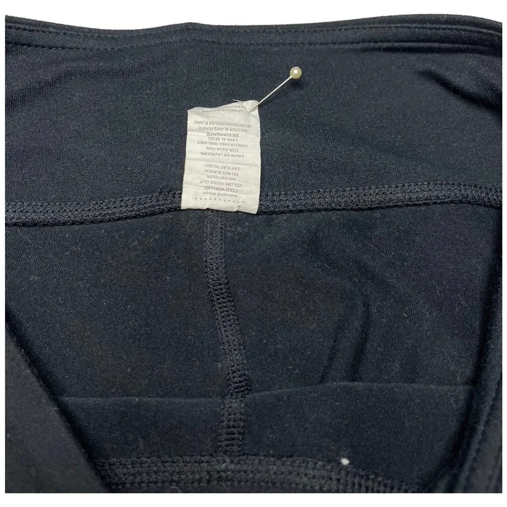 Fabletics Womens Small Define PowerHold Leggings Criss Cross Yoga Workout Black - Image 9