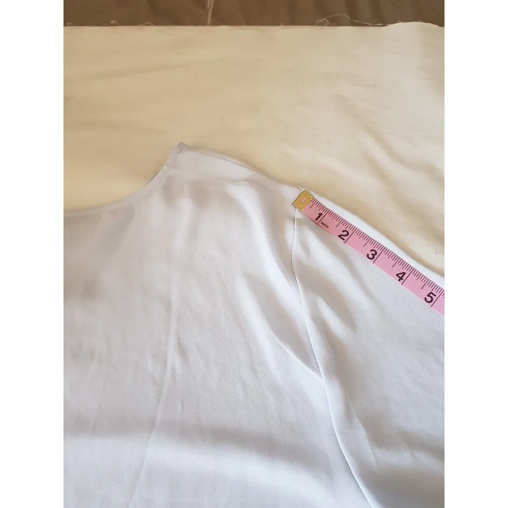 LOFT Womens Blouse Size XL Long Sleeve Bohemian, Boho Soft Girl Pastel Festival - Image 13