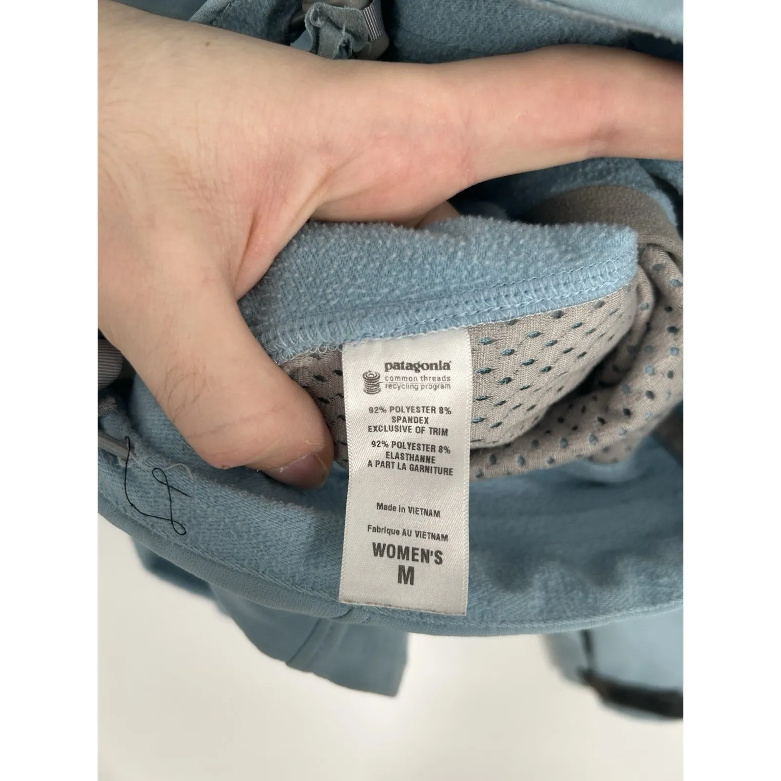 Patagonia  Guide Jacket Full Zip Up Light Shoreline Blue Soft Shell Womens Medium - Image 4