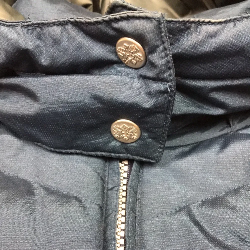 Eddie Bauer Women’s Goose Down Puffer Navy Blue Long Line Winter Snow Jacket - Image 6