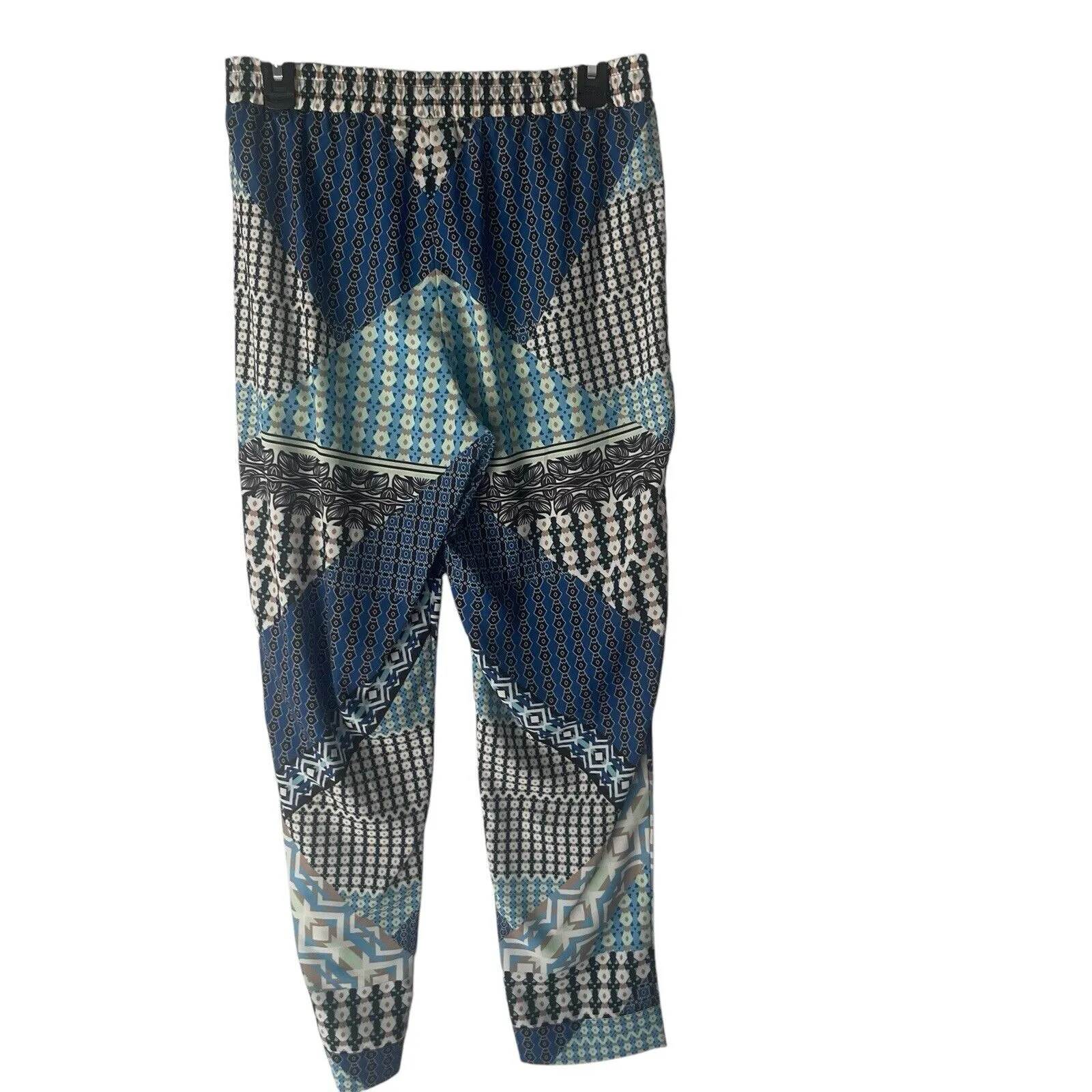 Hale Bob‎ Womens Size Medium Hippie Patchwork Pattern Ankle Pants - Image 5