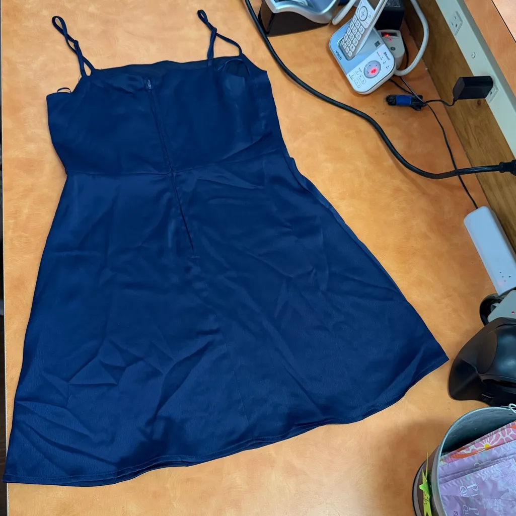 Francesca's Collections Navy Blue Dress Size M - Image 2