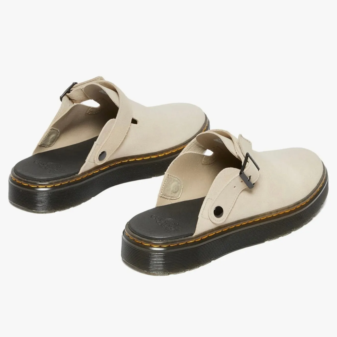 DR. (DOC) MARTENS | Carlson Suede Casual Slingback Mules Sand EH Suede | M8, W9 - Image 4