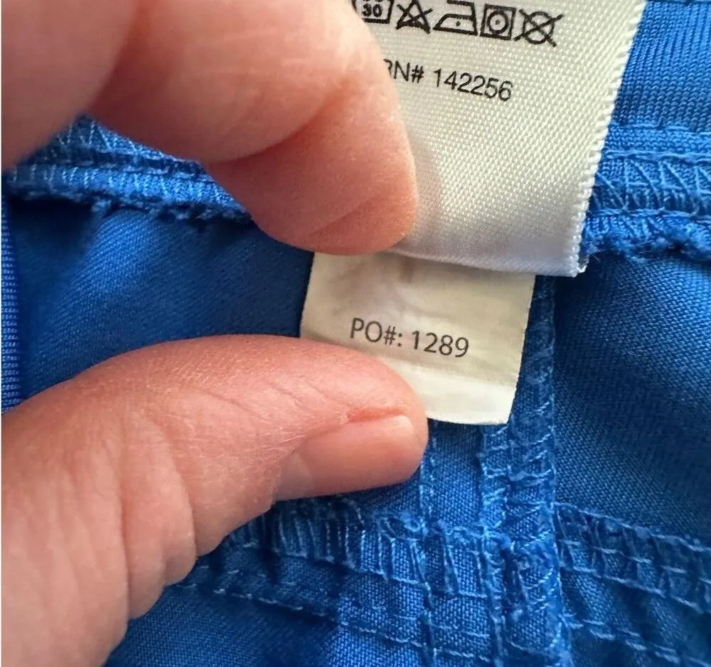 Figs Royal Blue Kade Cargo Scrub Pants Size Medium/P - Image 5