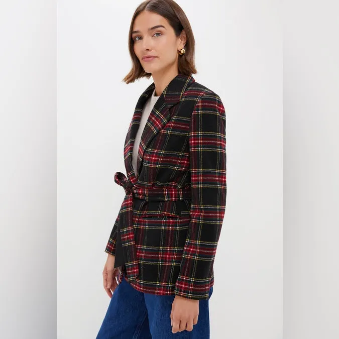 Tuckernuk Holiday Tartan Shea Blazer Size Small - Image 3