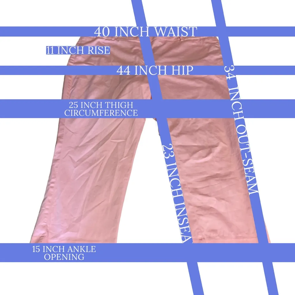 NEW YORK & COMPANY PINK COTTON & SPANDEX CROPPED TROUSERS (18) - Image 10