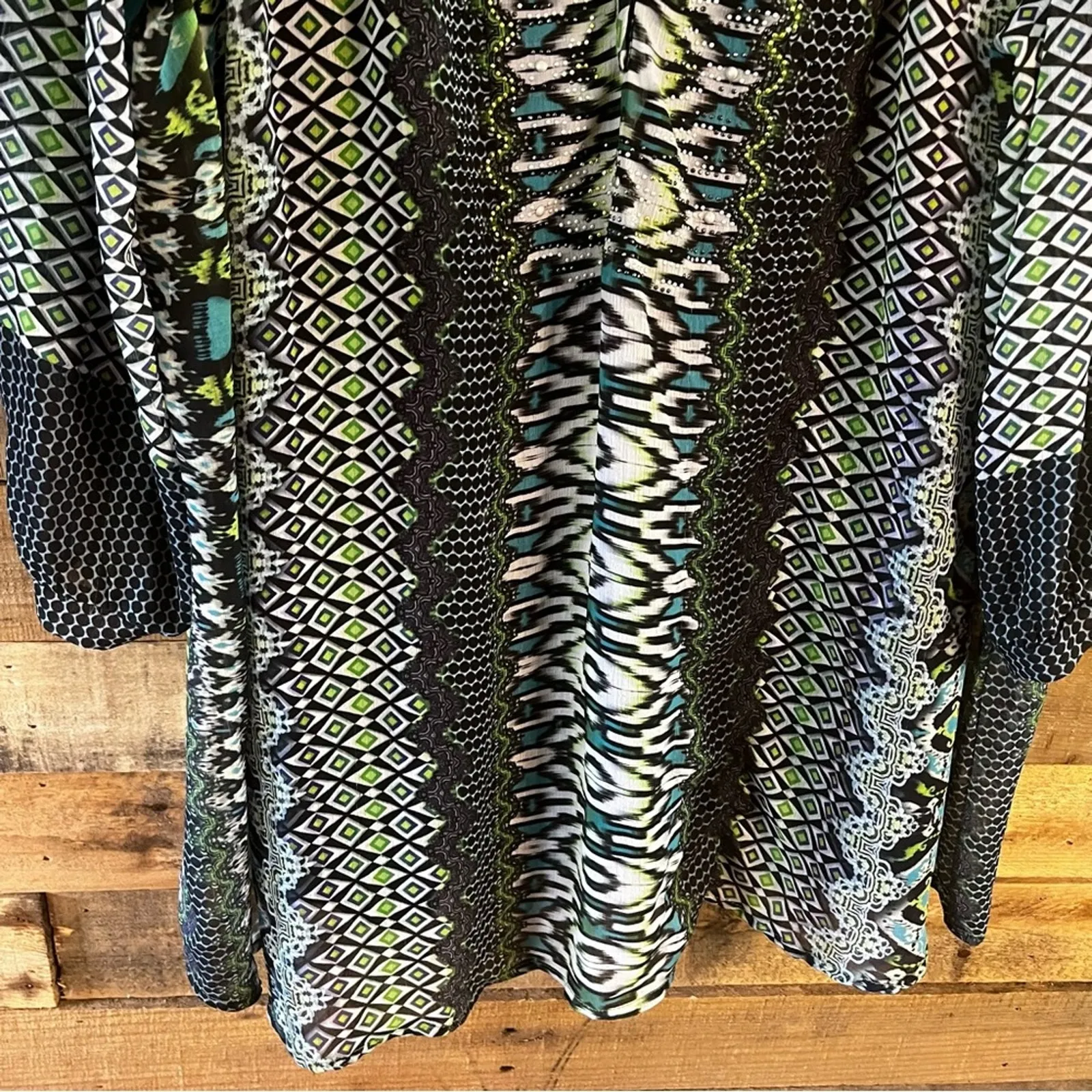 Avenue Multi‎ Color Blouse Size 18/20 - Image 6