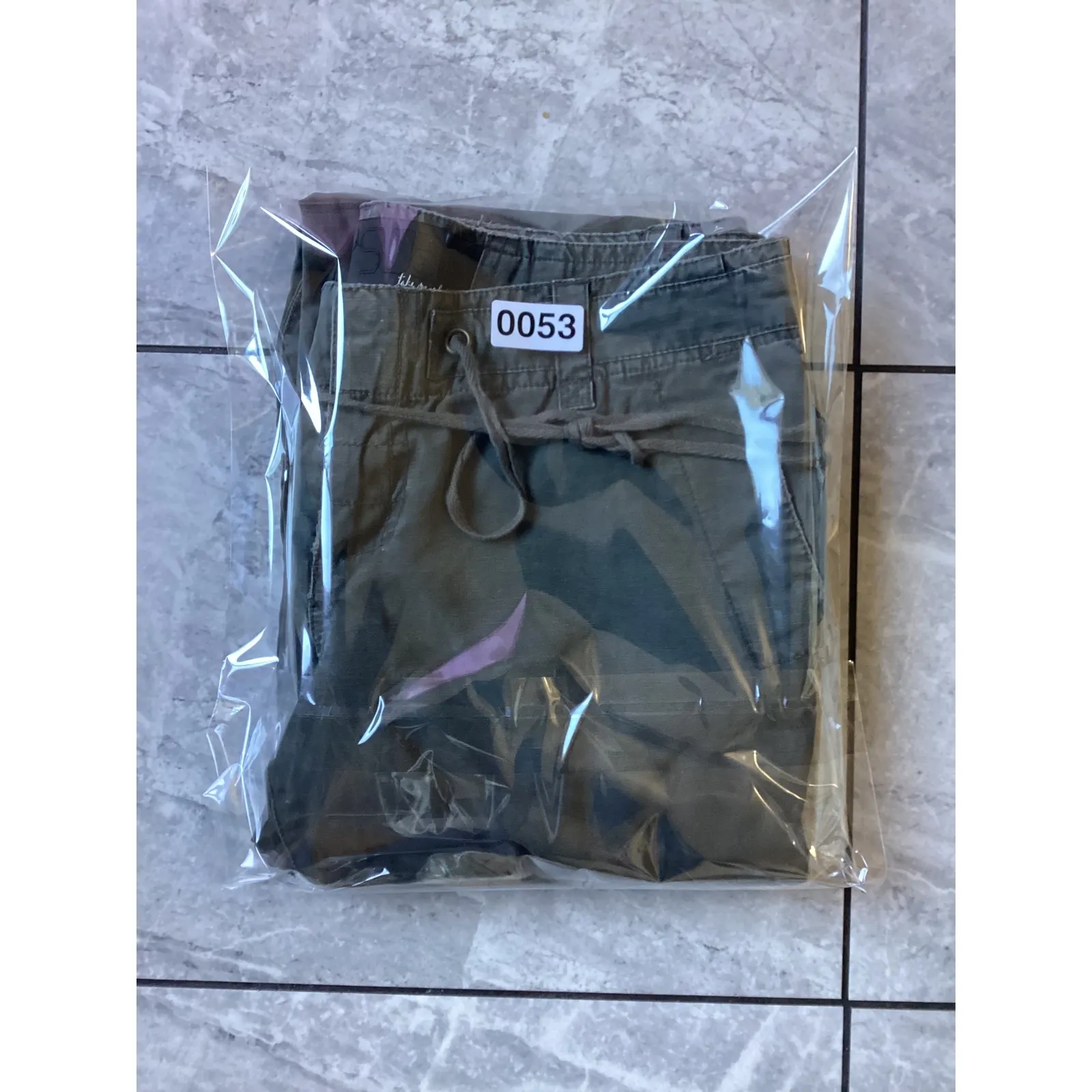 Joes Jeans Womens Linen Blend Cargo Pants Olive Green Drawstring Waist Size 27 - Image 10