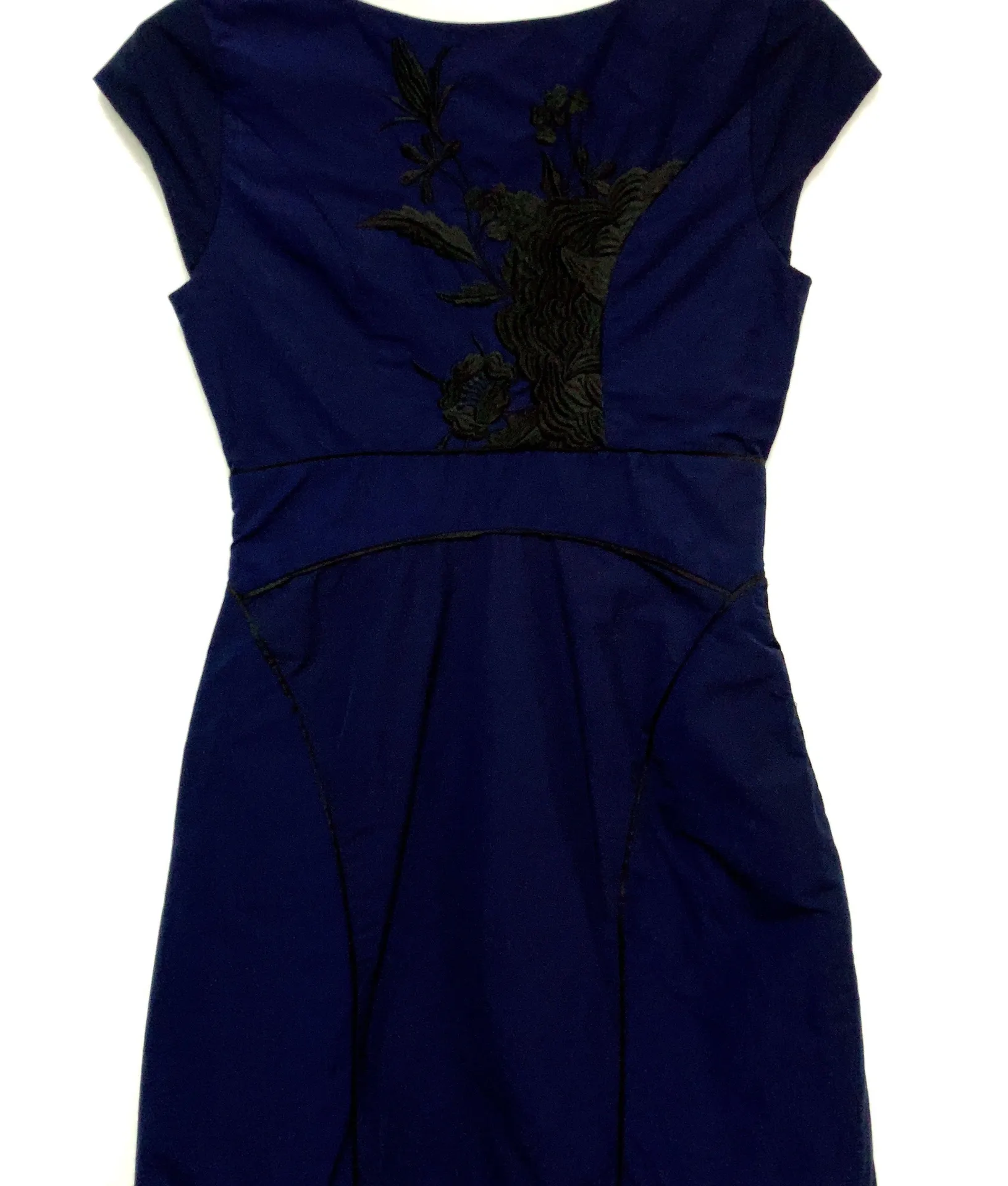 Floral Embroidered with Ruffle Dress - Image 3