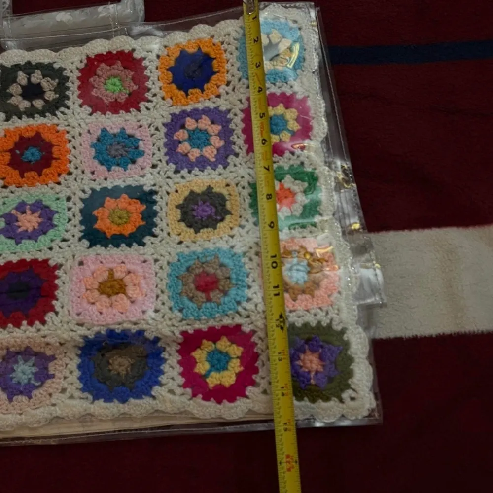 Bits and pieces to go Paula beach bag multicolored crochet clear - Image 4