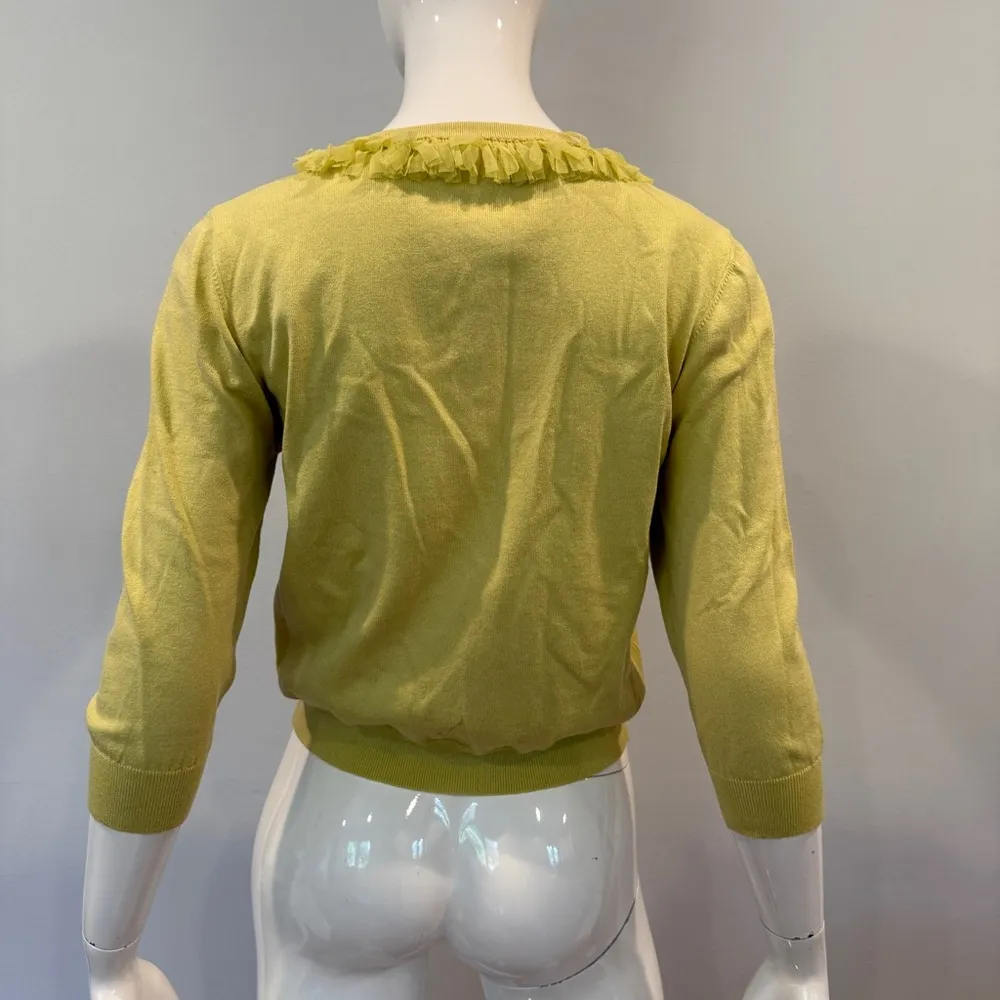 Cynthia Steffe Ruffled Cardigan Sweater - Image 5