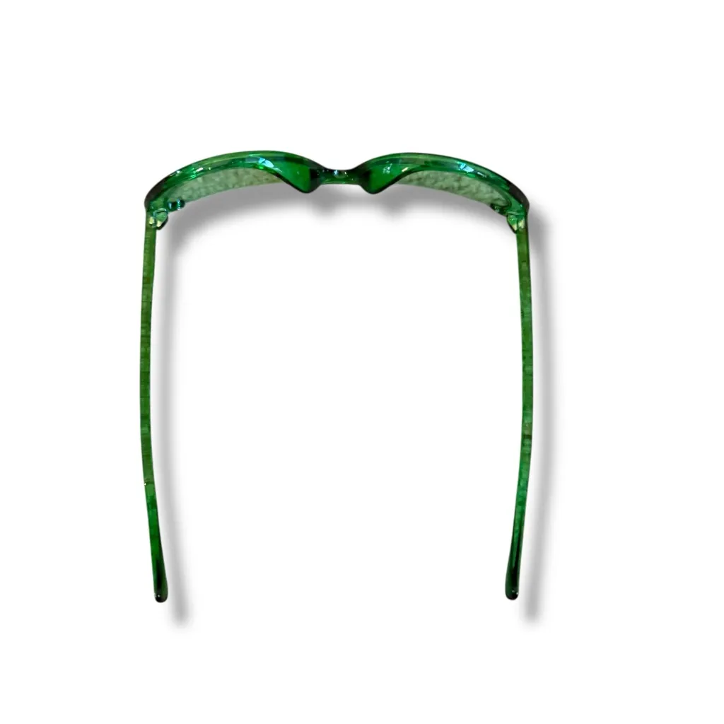 Green Cat Eye Sunglasses Women’s UV400 Protection Retro Frame Festival Style - Image 3