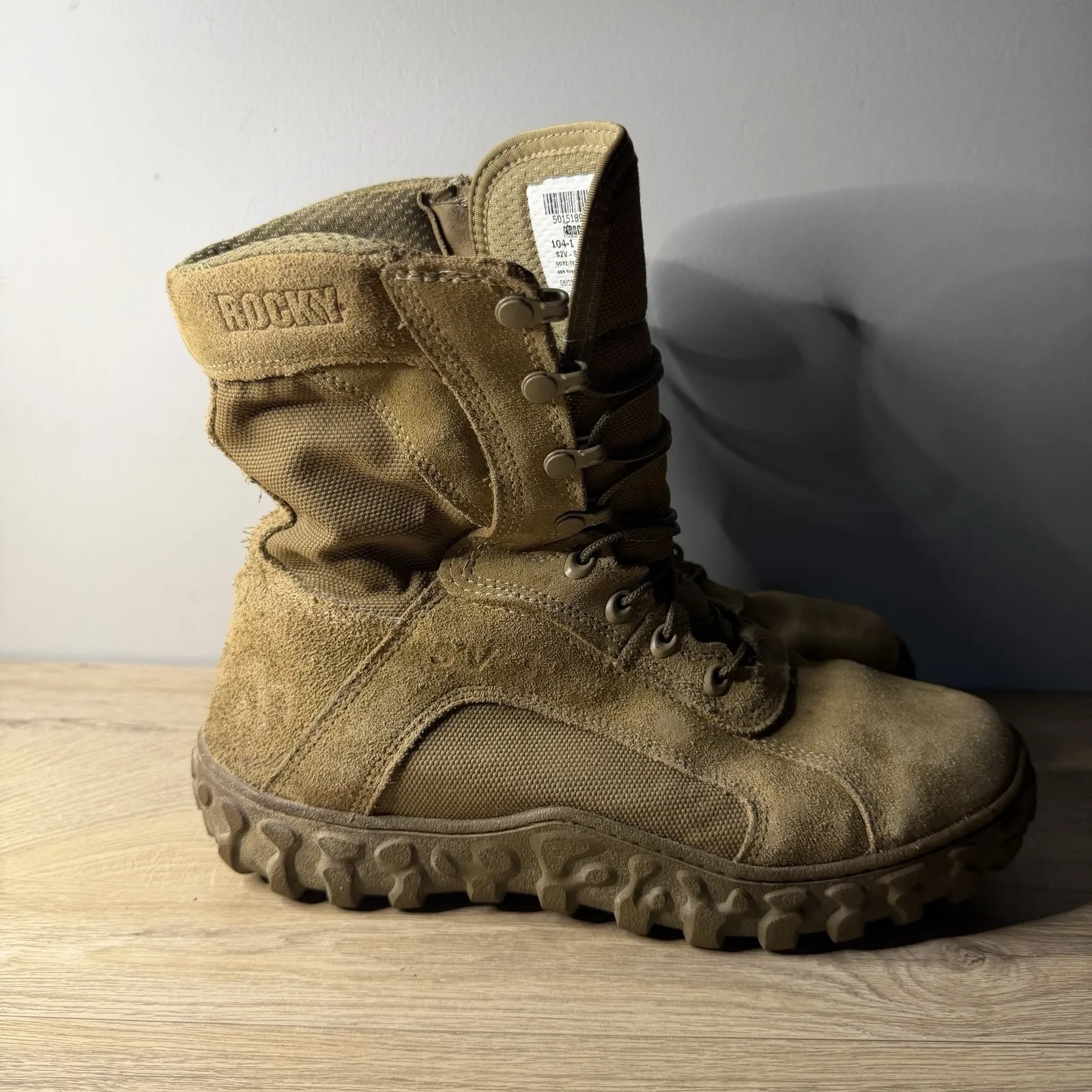 Rocky S2V Special Ops Tactical Military Combat Boots Mens 10.5 W Wide Brown - Image 2