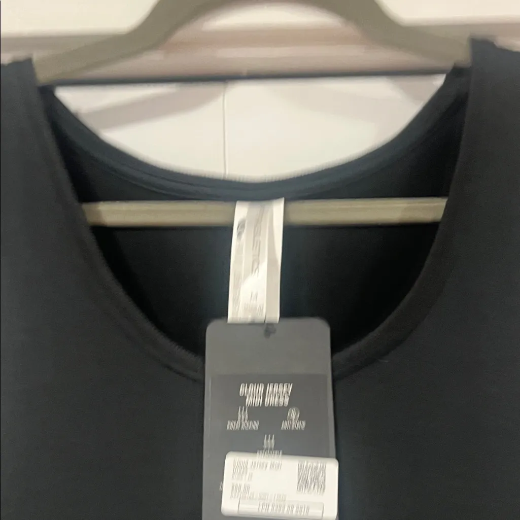 Fabletics Black cloud jersey Midi Dress with Side‎ Slit medium - Image 3