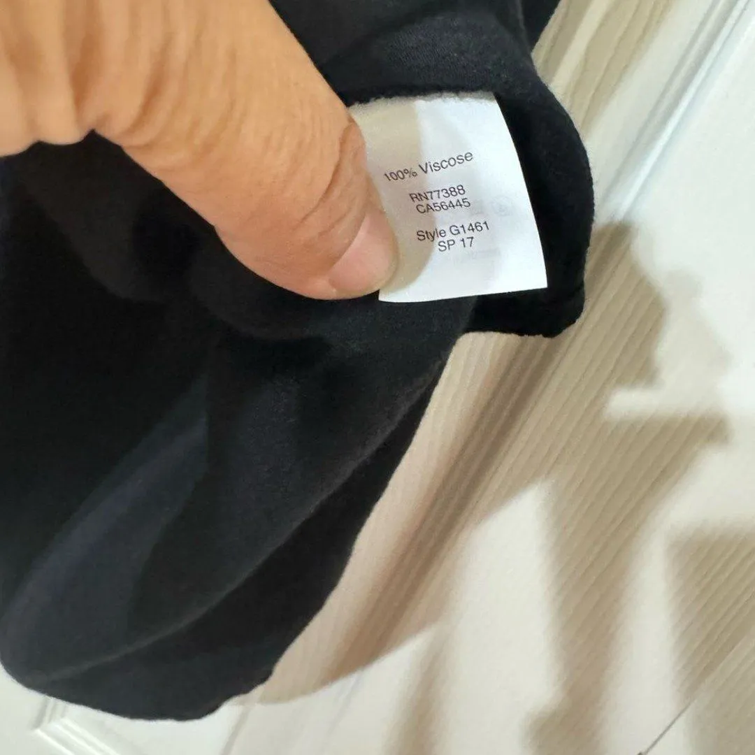 NWOT Madewell Blouse Black Sleeveless Gathered Neckline‎ Keyhole Top-S - Image 6