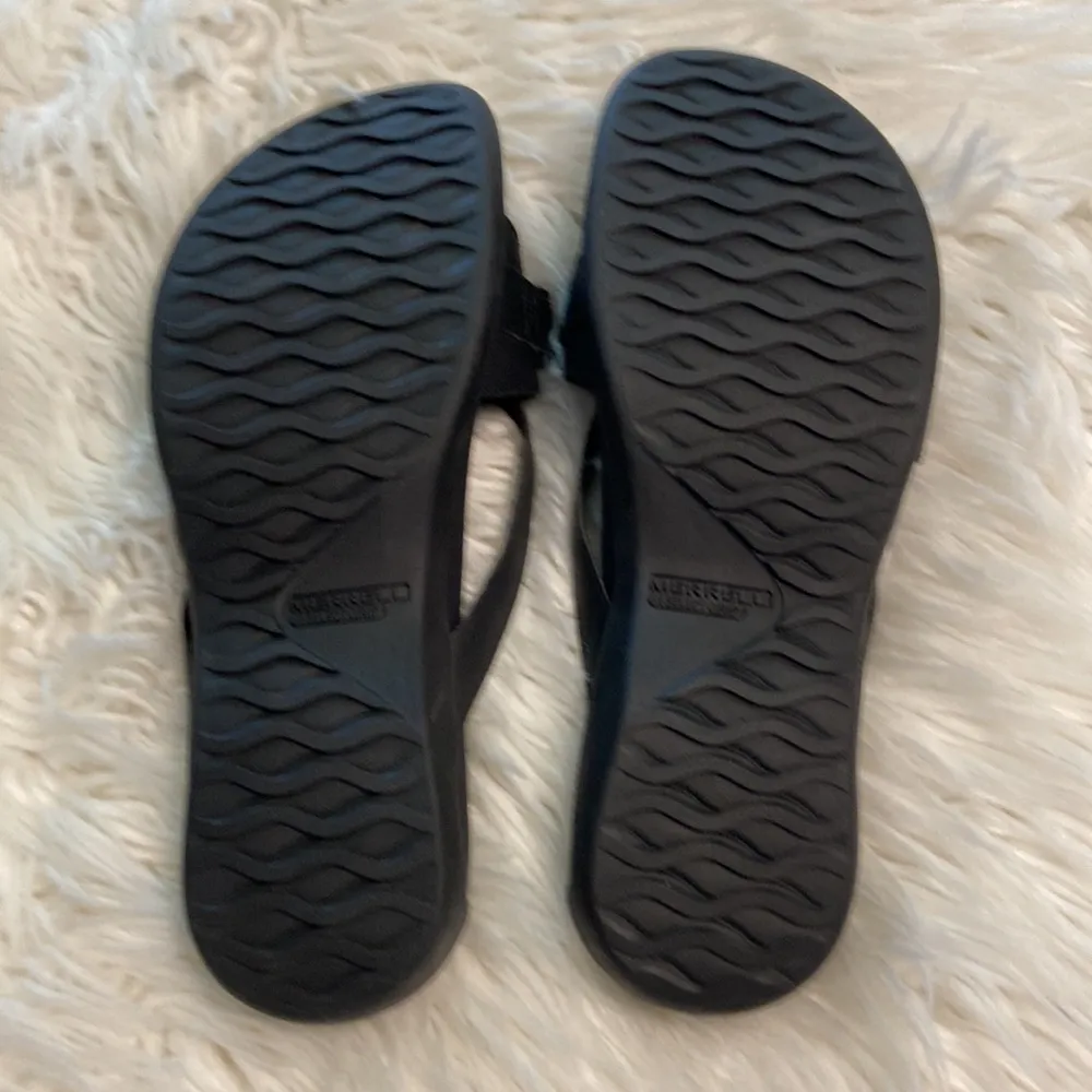 Merrell AirCushion Memory Foam sandals size 11 BNWOT black and gray color - Image 4