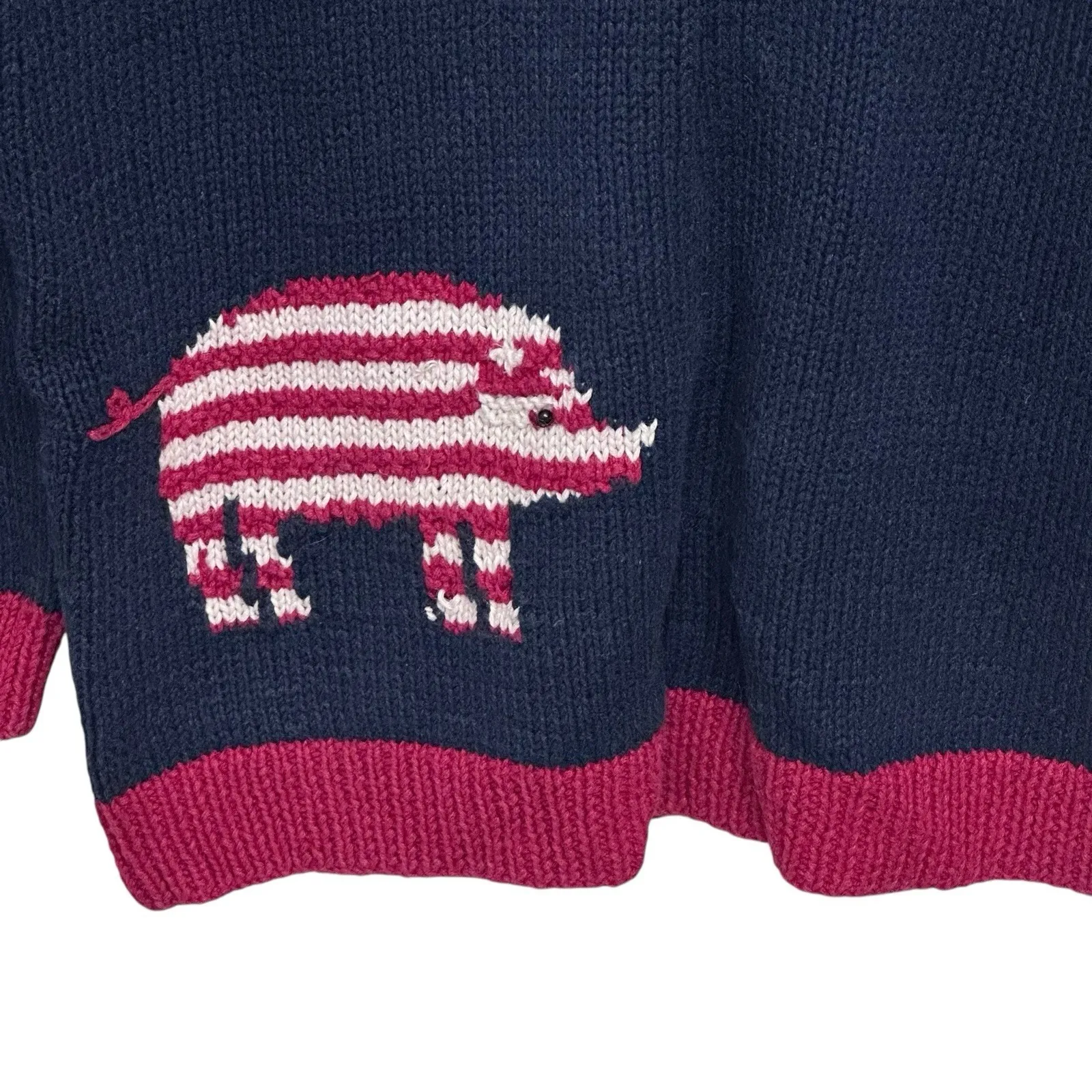 Marisa Christina Sweater Womens Size XL Red White Blue Cardigan American - Image 7