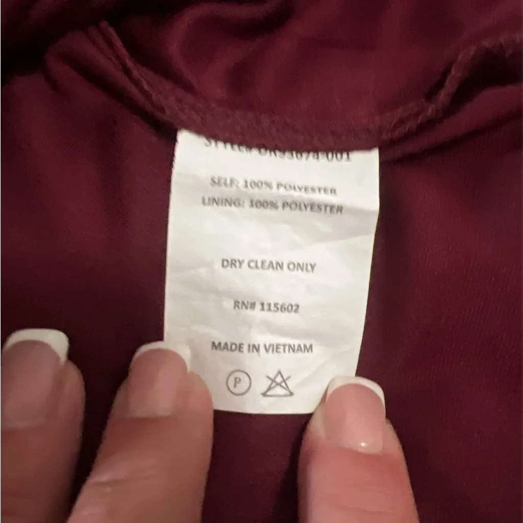 Lush Deep Red Garment - Image 3