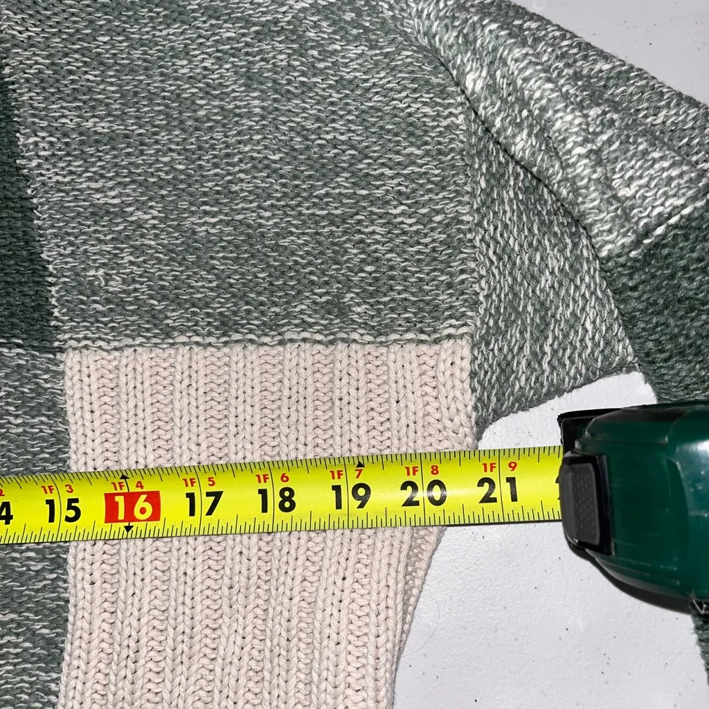 Vintage Capezio Patchwork Checkered Knit Turtleneck Sweater - Image 4