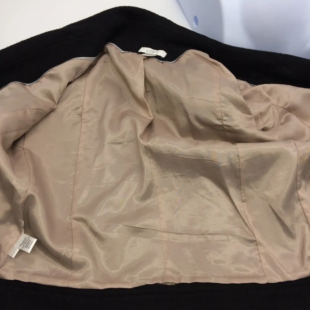 Loft Wool Blend Double Breasted Shorter Blazer Jacket w/Embellished Pockets- 4 - Image 13