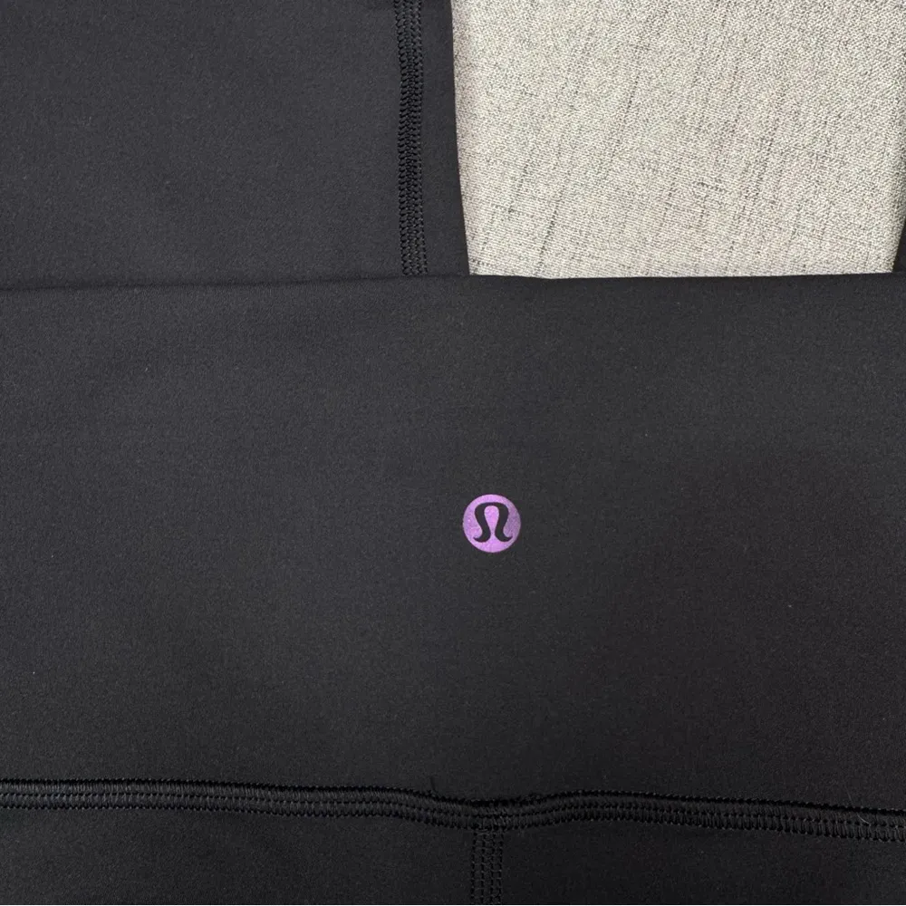 Lululemon Wunder Train High Rise Tight Athletic Legging Black Graphic Logo NWT - Image 6