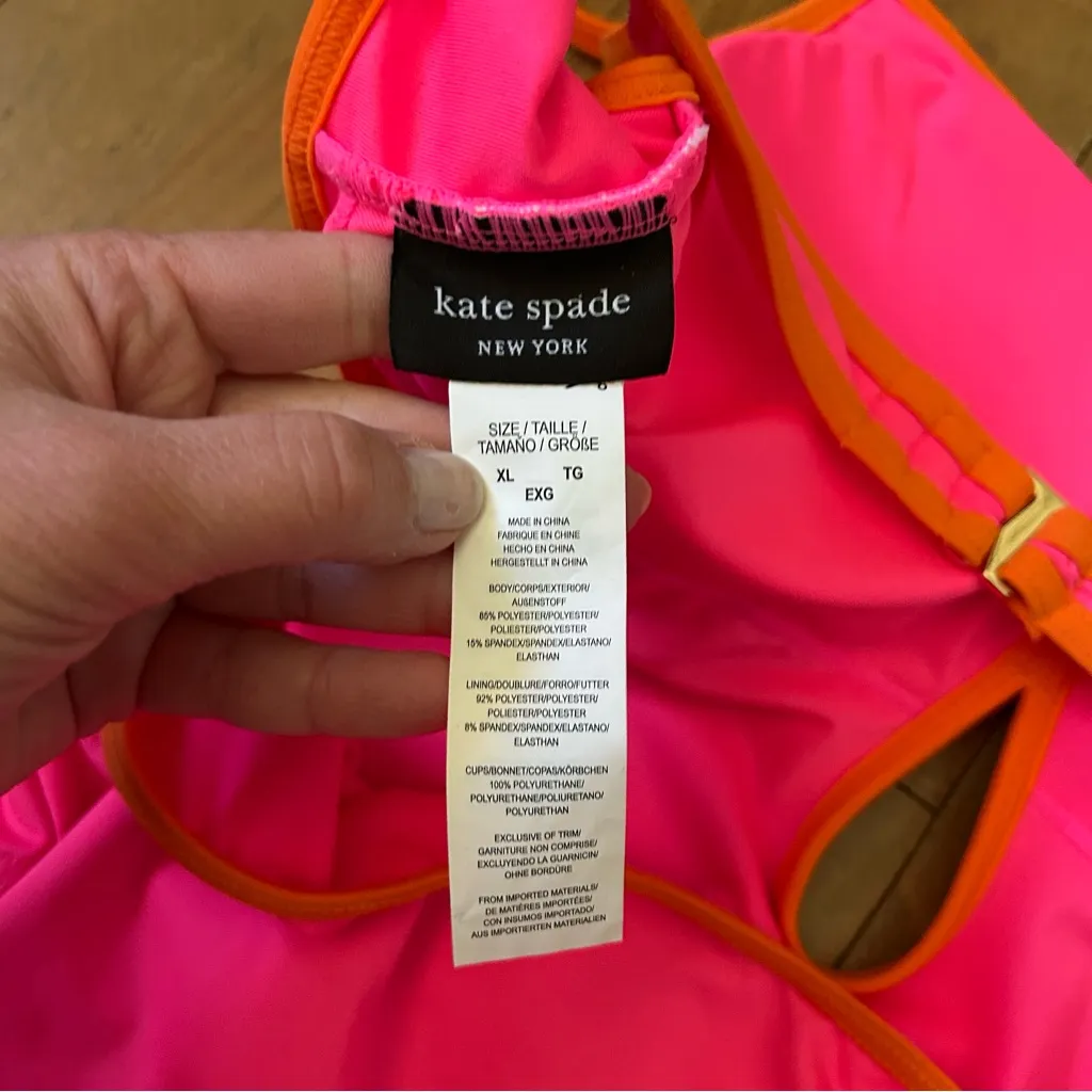 Kate Spade Pink One Piece Swimsuit - Image 3