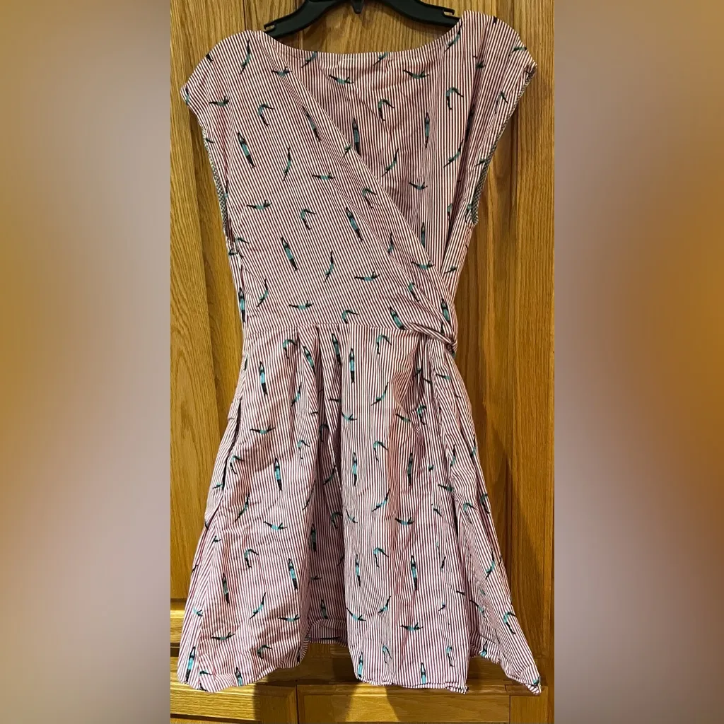 Maeve by Anthropologie Bathing‎ Beauty Stripe Embroidered Side-Tie Cotton Dress - Image 15