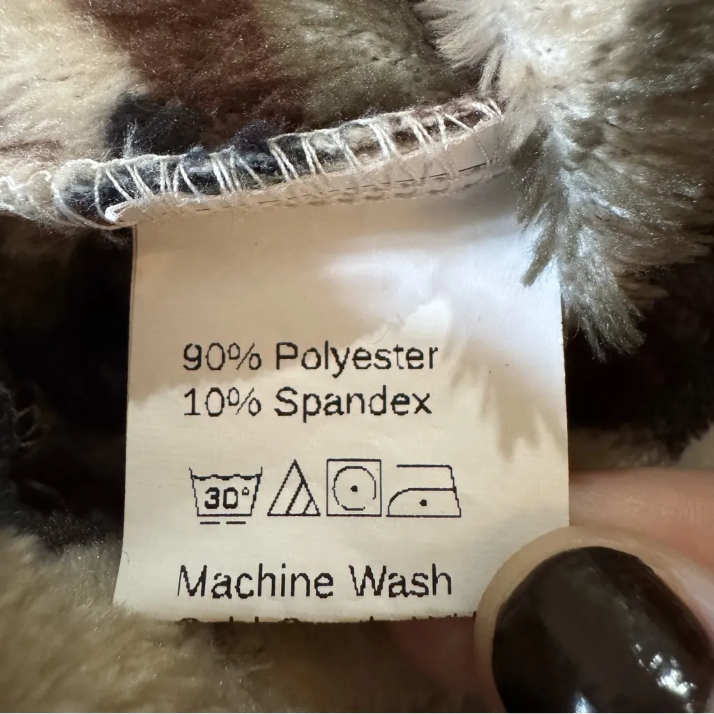 SHEIN Camouflage Teddy Fleece Half Zip Pullover Sweatshirt, Women’s Large - Image 4