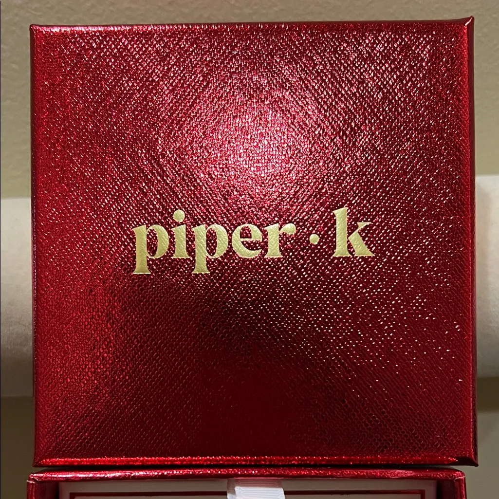 Piper K | Whimsical Christmas Teddy Bear Earrings Gold - Image 2