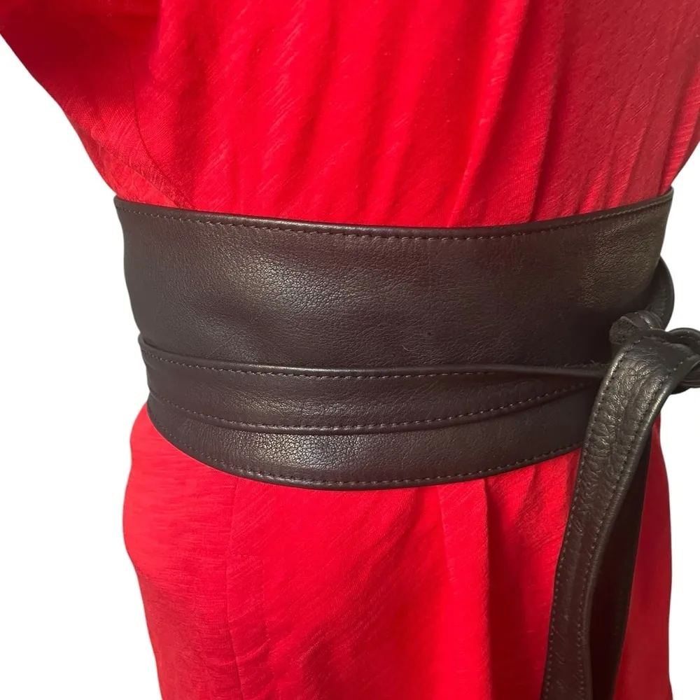 S. Oliver Leather Tie Around Belt Black - Image 4