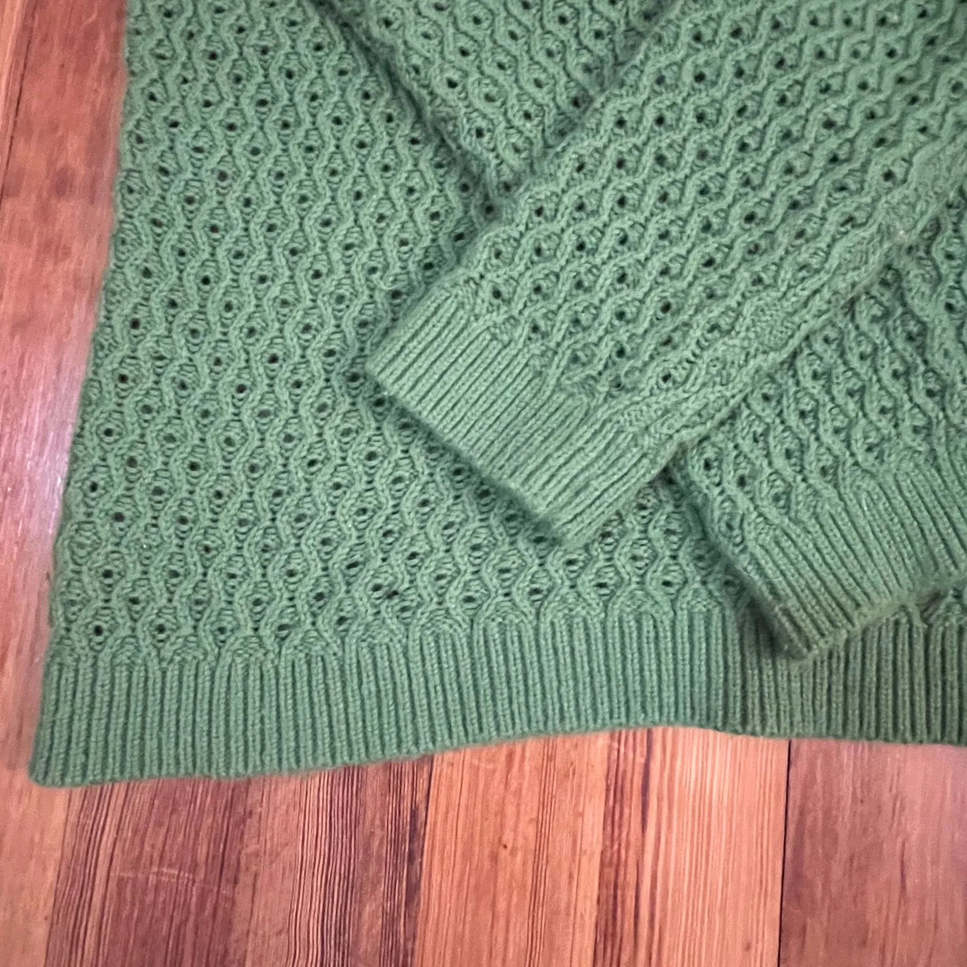 Talbots Open Knit Cable Crewneck Sweater - Image 8