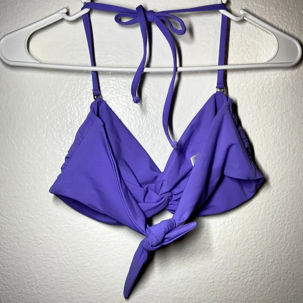 Mara Hoffman Chey Halter Bikini Top UPF 50+ Revolve Amnesia Large - Image 4