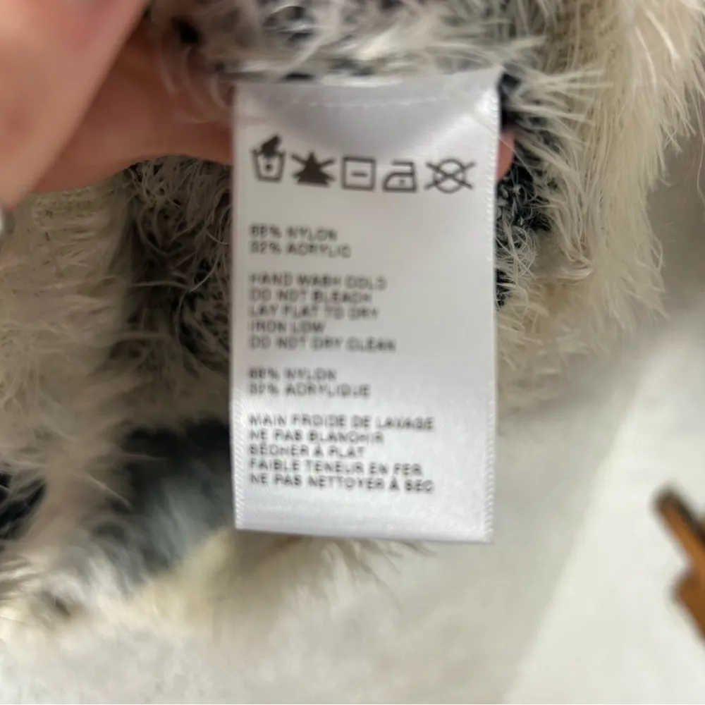 Staring At Stars Urban Outfitters BOHO Fuzzy Eyelash Aztec Pattern Sweater - Image 6