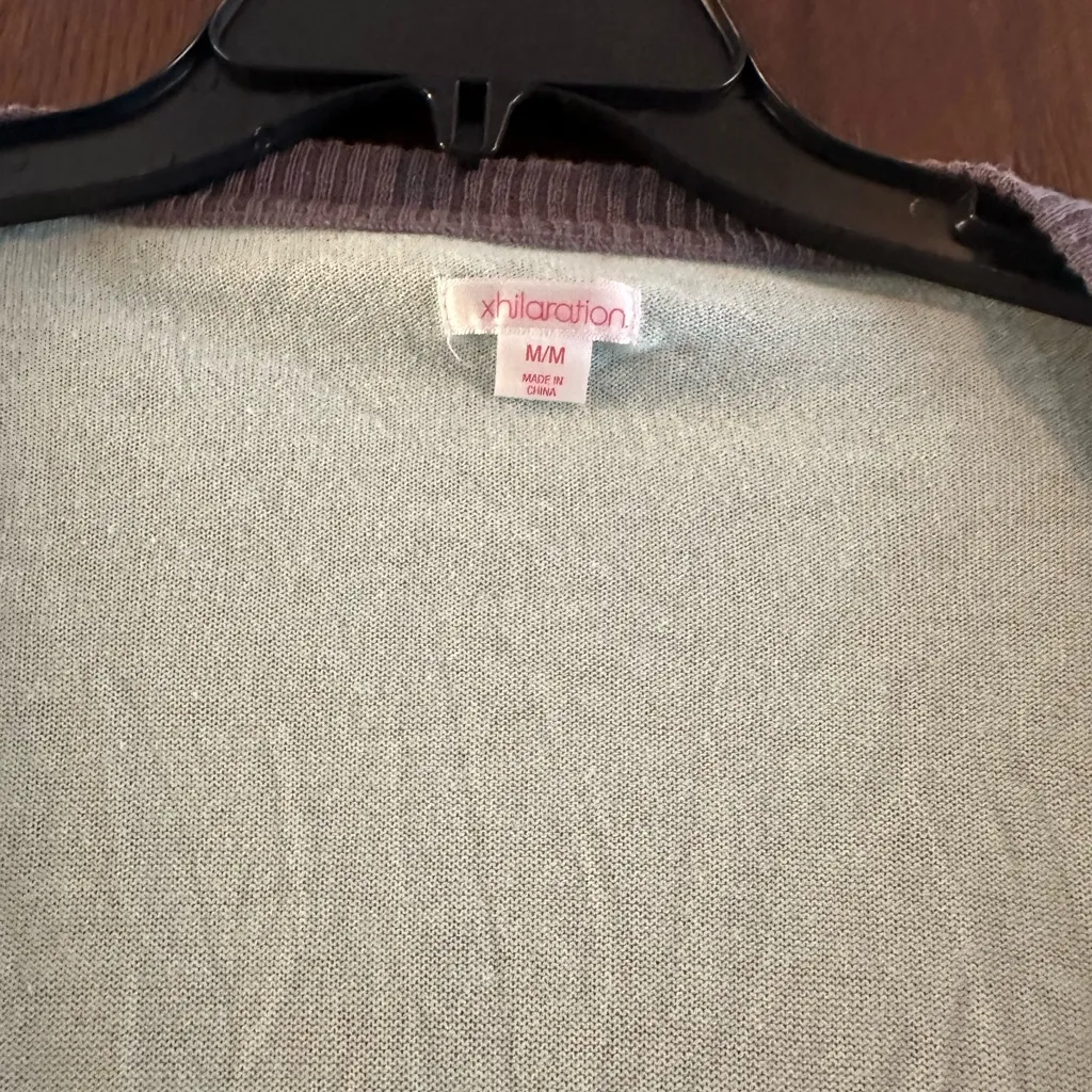 Xhilaration Mint and Gray Cardigan - Image 2