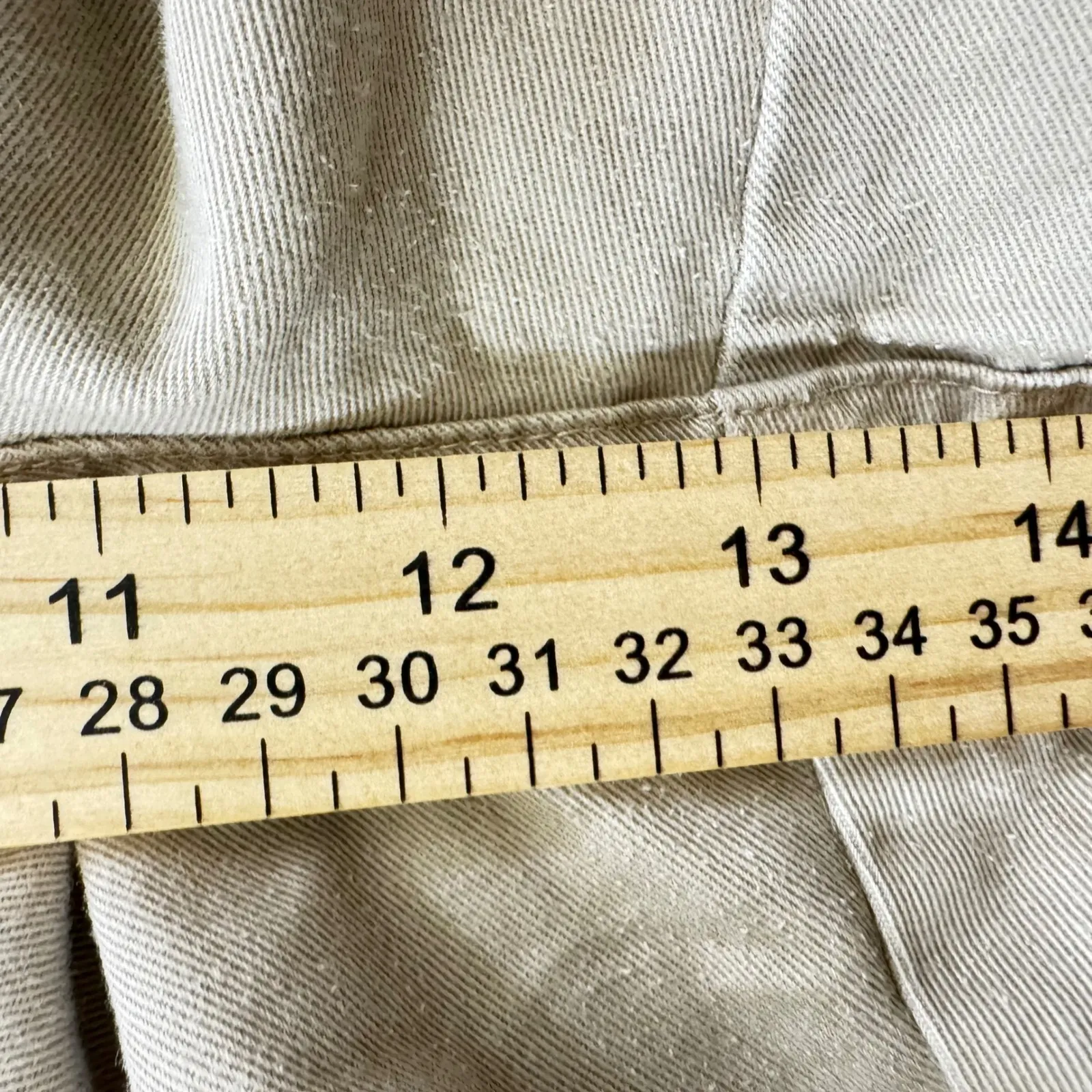 VTG Lauren Ralph Lauren Khaki Cotton Pleated Shorts Women Size 18 Classic Casual - Image 6