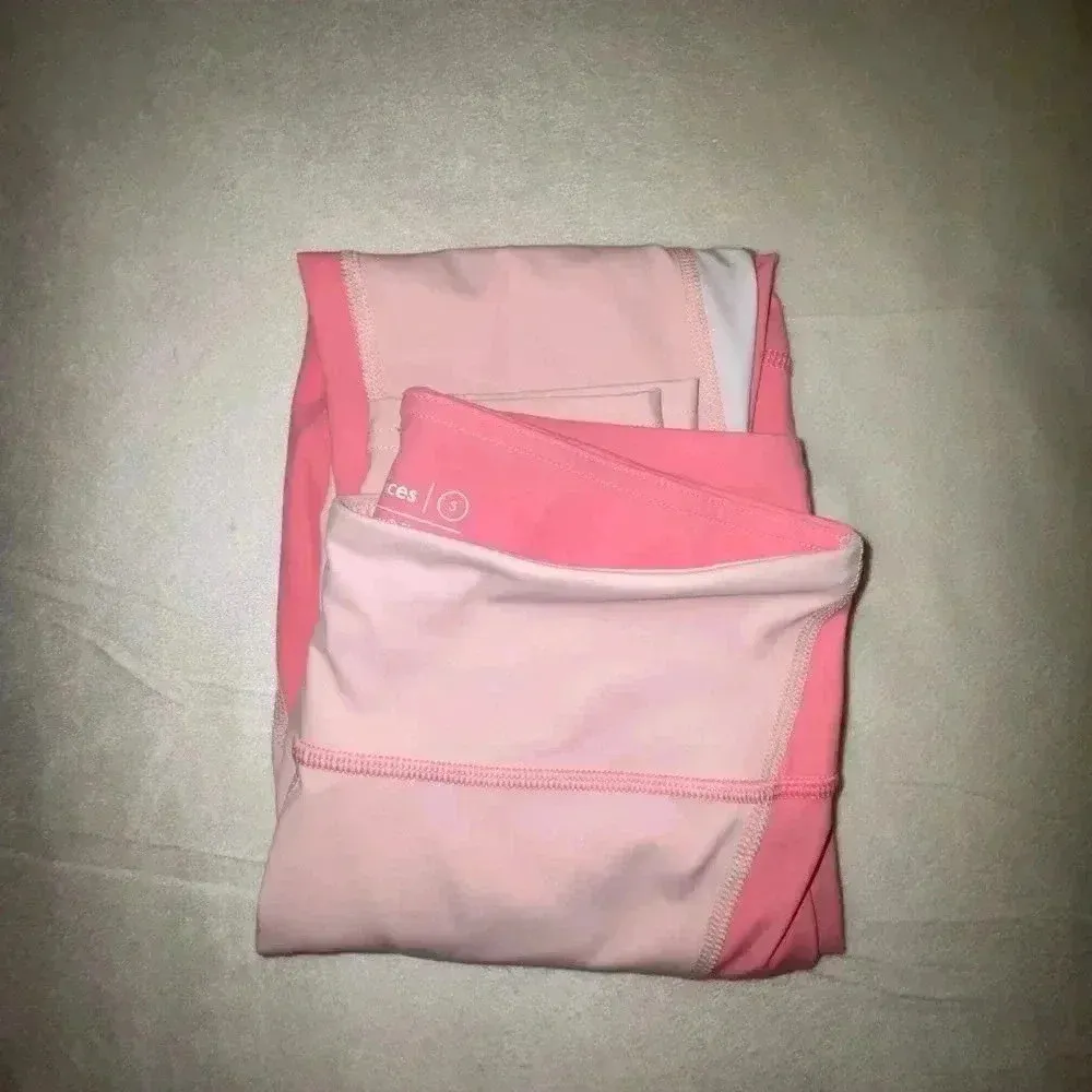 Outdoor Voices Zoom 7/8 Leggings in Cosmos/Pink Punch/White Sz Small - Image 7