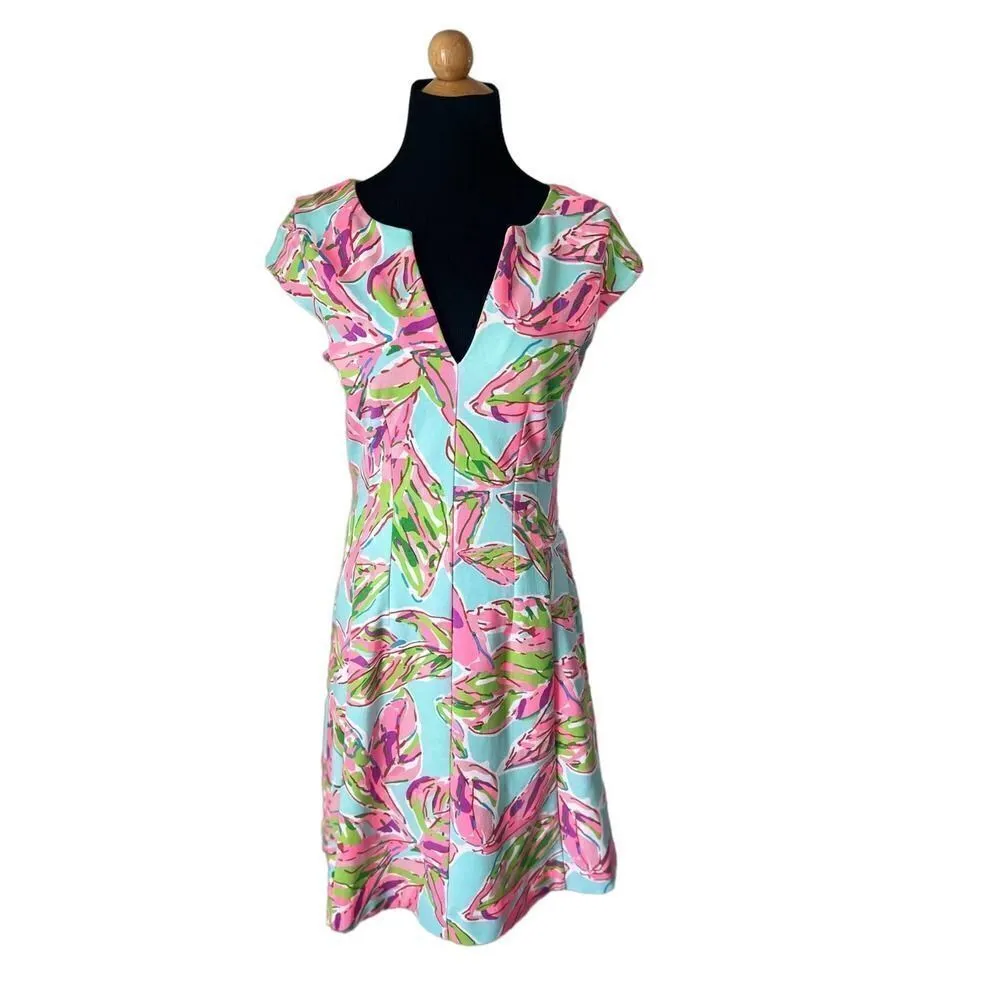Lilly Pulitzer Briella Dress in the Vias Small Sleeveless Tank Fit Flare Wedding - Image 3