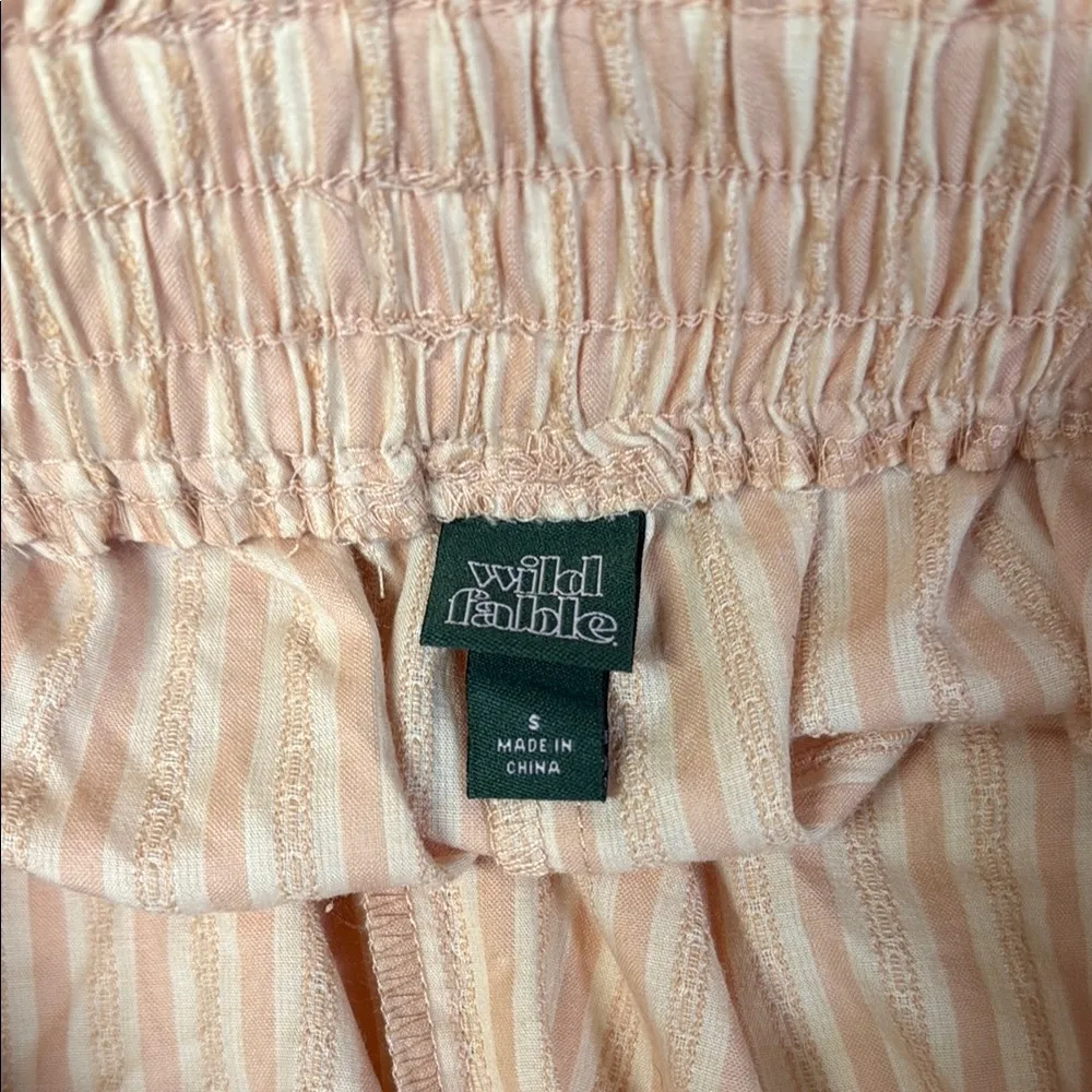 Wild Fable Striped Peach Women's Pull On Shorts Size S - Image 4