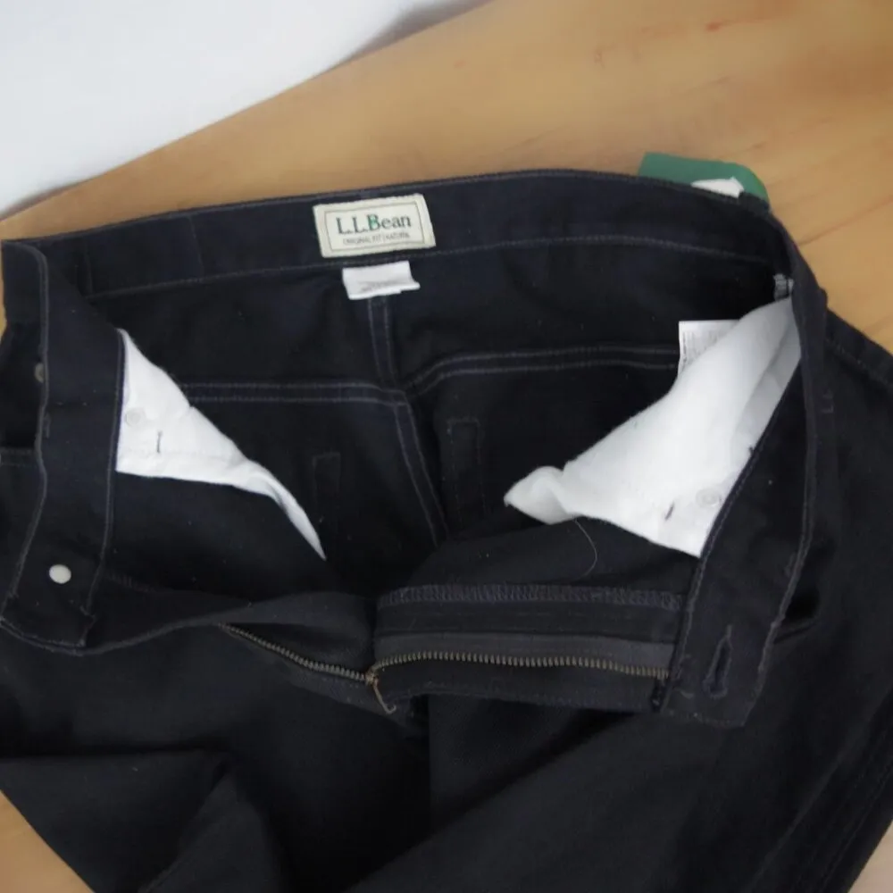 LL Bean Double L Women's Natural Fit Black 100% Cotton Jeans 12P - Image 5