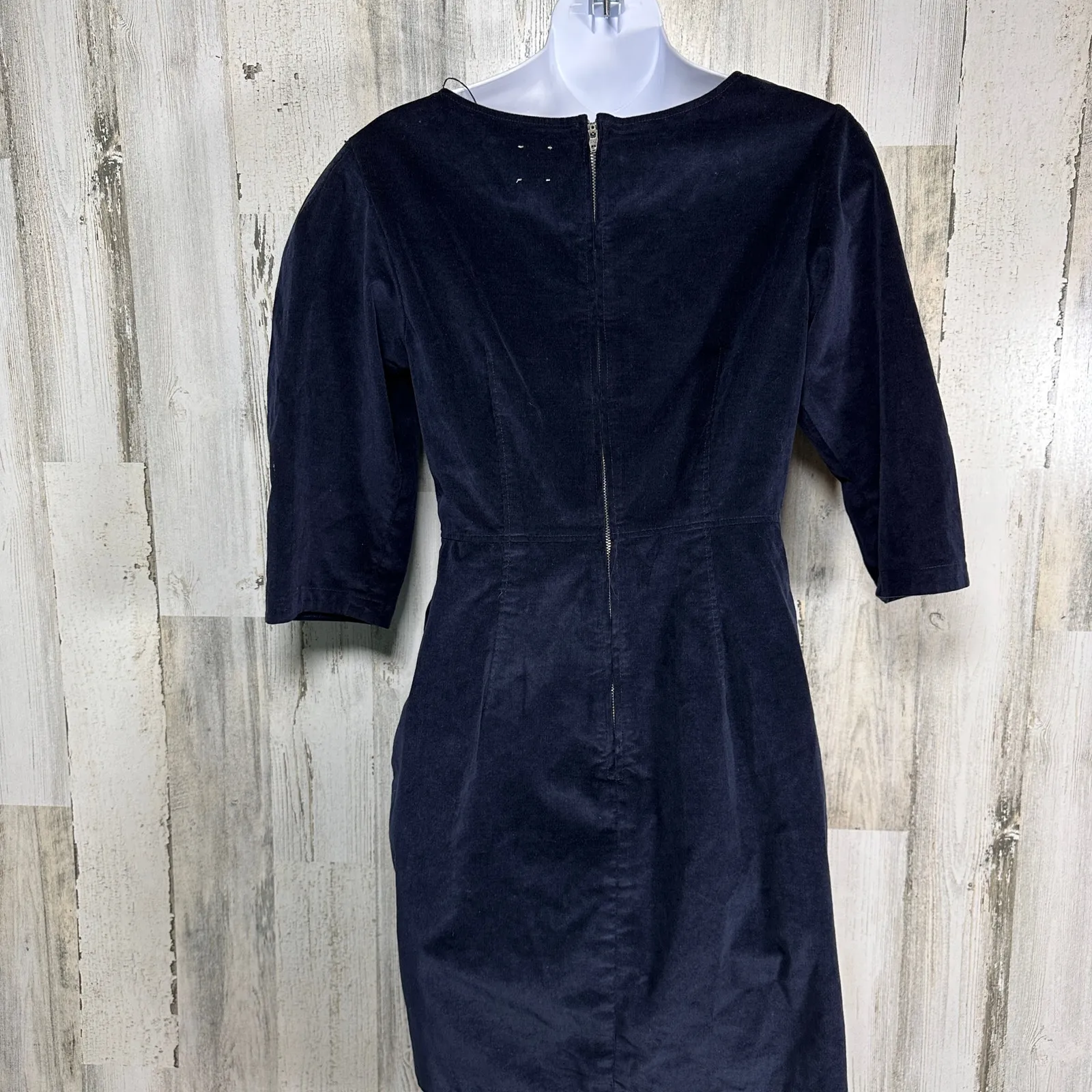 La Vie Rebecca Taylor Corduroy Dress XS | Midnight Navy | NWT | MSRP $295 Blue - Image 3