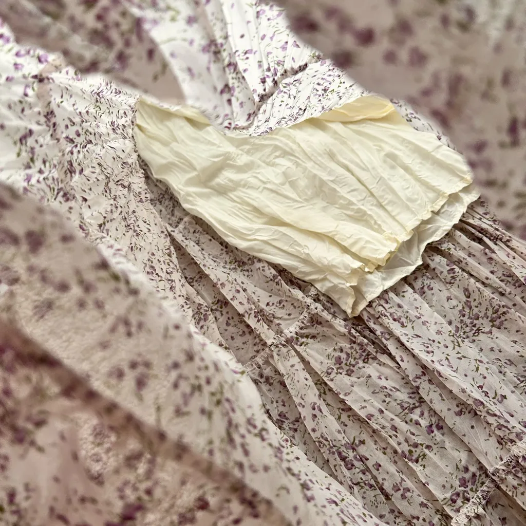 Floral print long skirt. Xs - Image 6